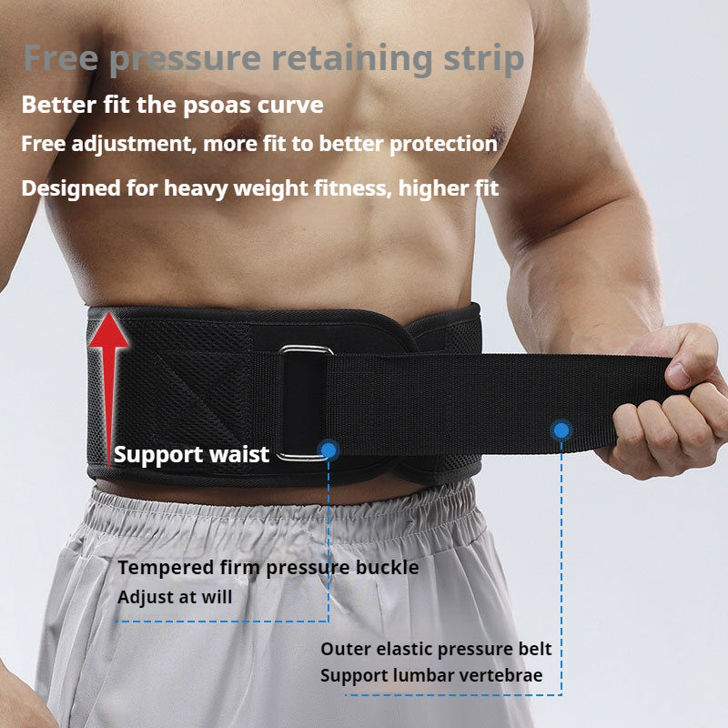 Weightlifting Gym Belt – Ergonomic Lumbar Support for Squats