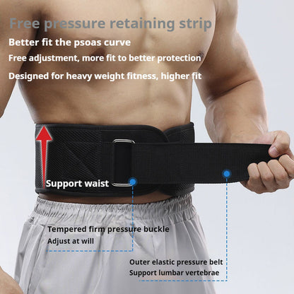 Weightlifting Gym Belt – Ergonomic Lumbar Support for Squats