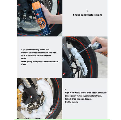 CYLION | N6 Professional Disc Brake & Rotor Cleaner – 450ml High-Performance Anti-Noise Foam