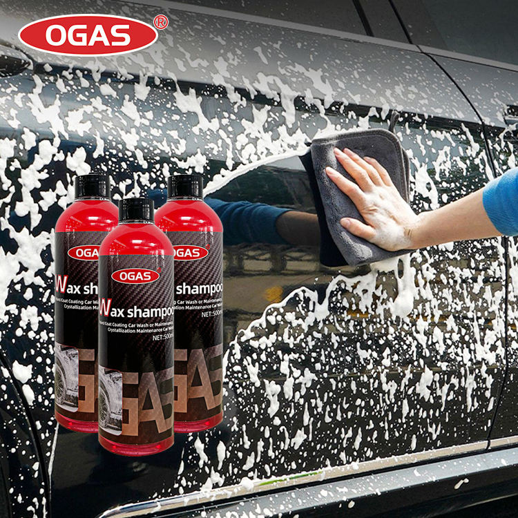OGAS 500ml Wash & Wax Snow Foam Shampoo – Rich Suds pH-Balanced Paint Protection
