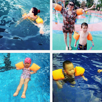 Dual-Airbag Swimming Arm Floats | Inflatable Safety Water Wings for Kids & Adults