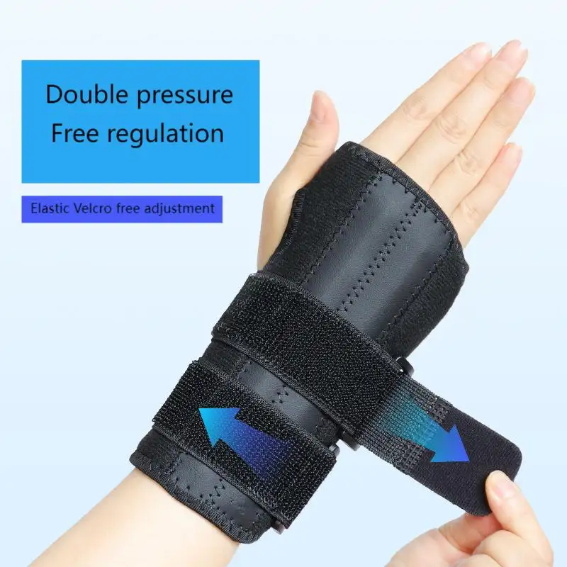 Dual-Splint Wrist Support Sleeve – Heavy-Duty Arm Compression & Hand Stabilizer for Active Wear