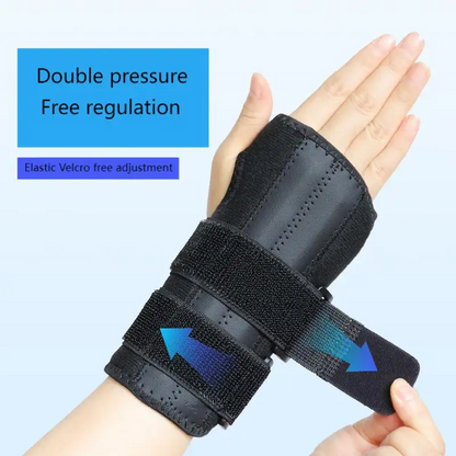 Dual-Splint Wrist Support Sleeve – Heavy-Duty Arm Compression & Hand Stabilizer for Active Wear