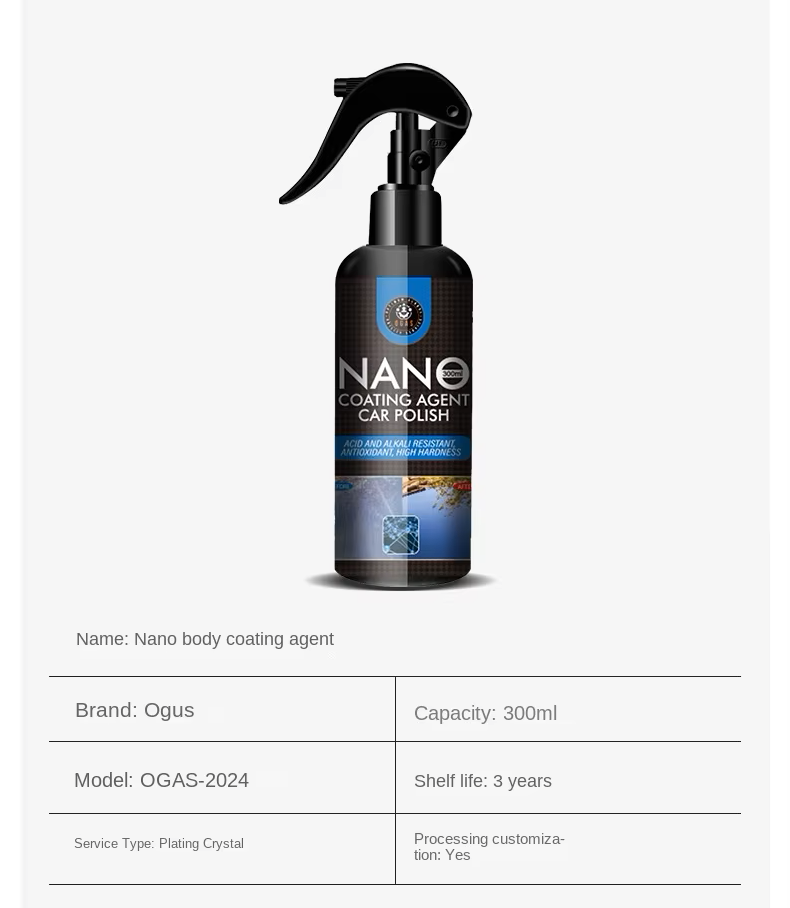 OGAS Ceramic Car Coating Spray – High Protection Quick Detailing Polish & Nano Shield (300ml)