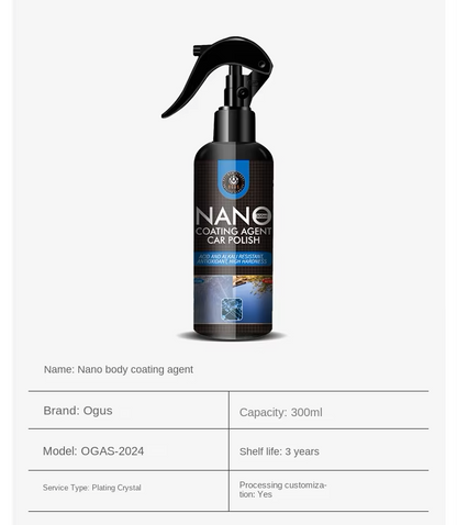 OGAS Ceramic Car Coating Spray – High Protection Quick Detailing Polish & Nano Shield (300ml)