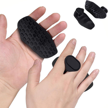 T2P 2 Pcs Anti-Slip Workout Grips Ergonomic Silicone Gym Gloves Palm Protection Weight Lifting