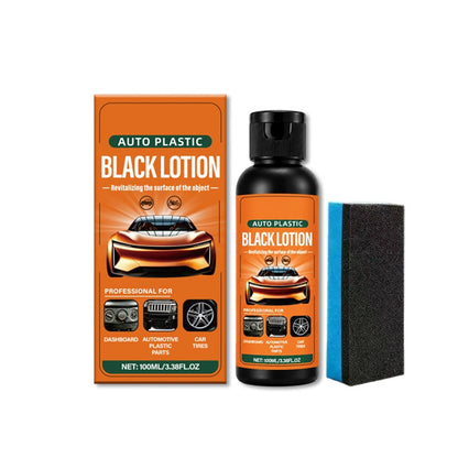 100ml Auto Plastic Restorer Kit Black Lotion for Dashboard Door Panel Bumper Tire Trim