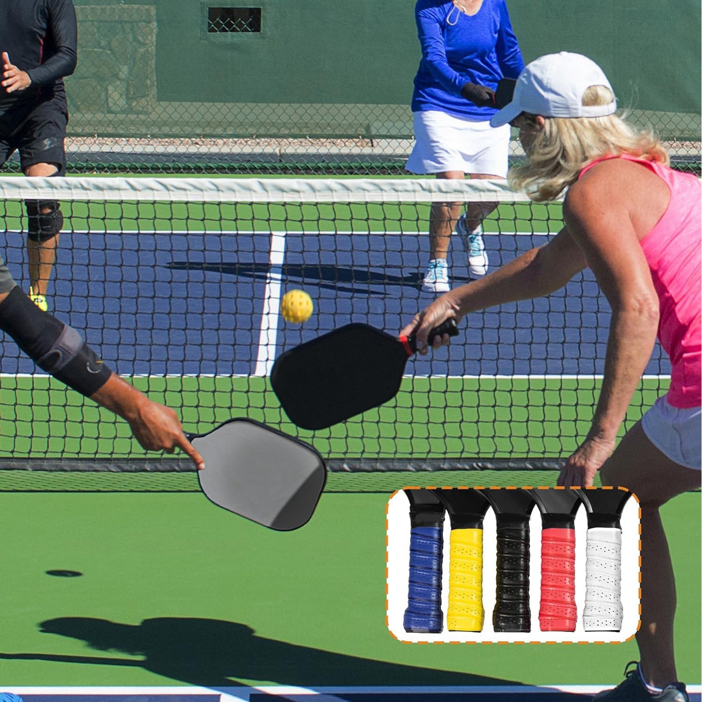 Premium Multi-Purpose Sports Overgrip Tape – High-Traction Anti-Slip PU Sweatband for Pickleball, Badminton & Tennis