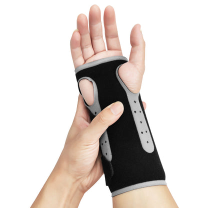 Breathable Wrist Brace - Carpal Tunnel & Night Sleep Support with Metal Splint