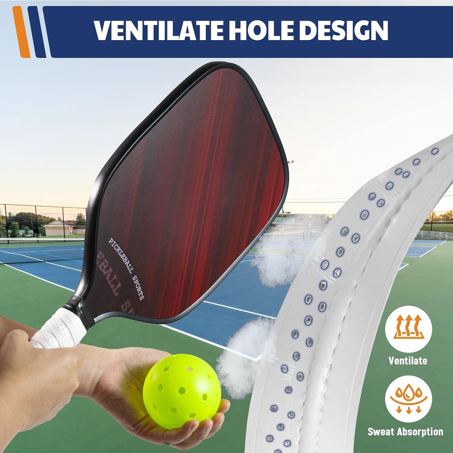 Premium Multi-Purpose Sports Overgrip Tape – High-Traction Anti-Slip PU Sweatband for Pickleball, Badminton & Tennis