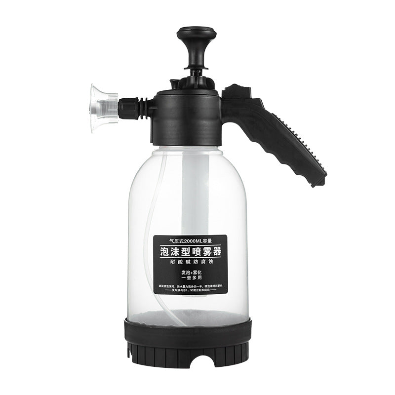 2L Hand-Pump Snow Foam Sprayer – High-Pressure Car Wash Bottle
