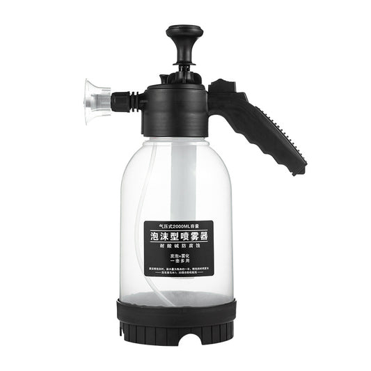 2L Hand-Pump Snow Foam Sprayer – High-Pressure Car Wash Bottle