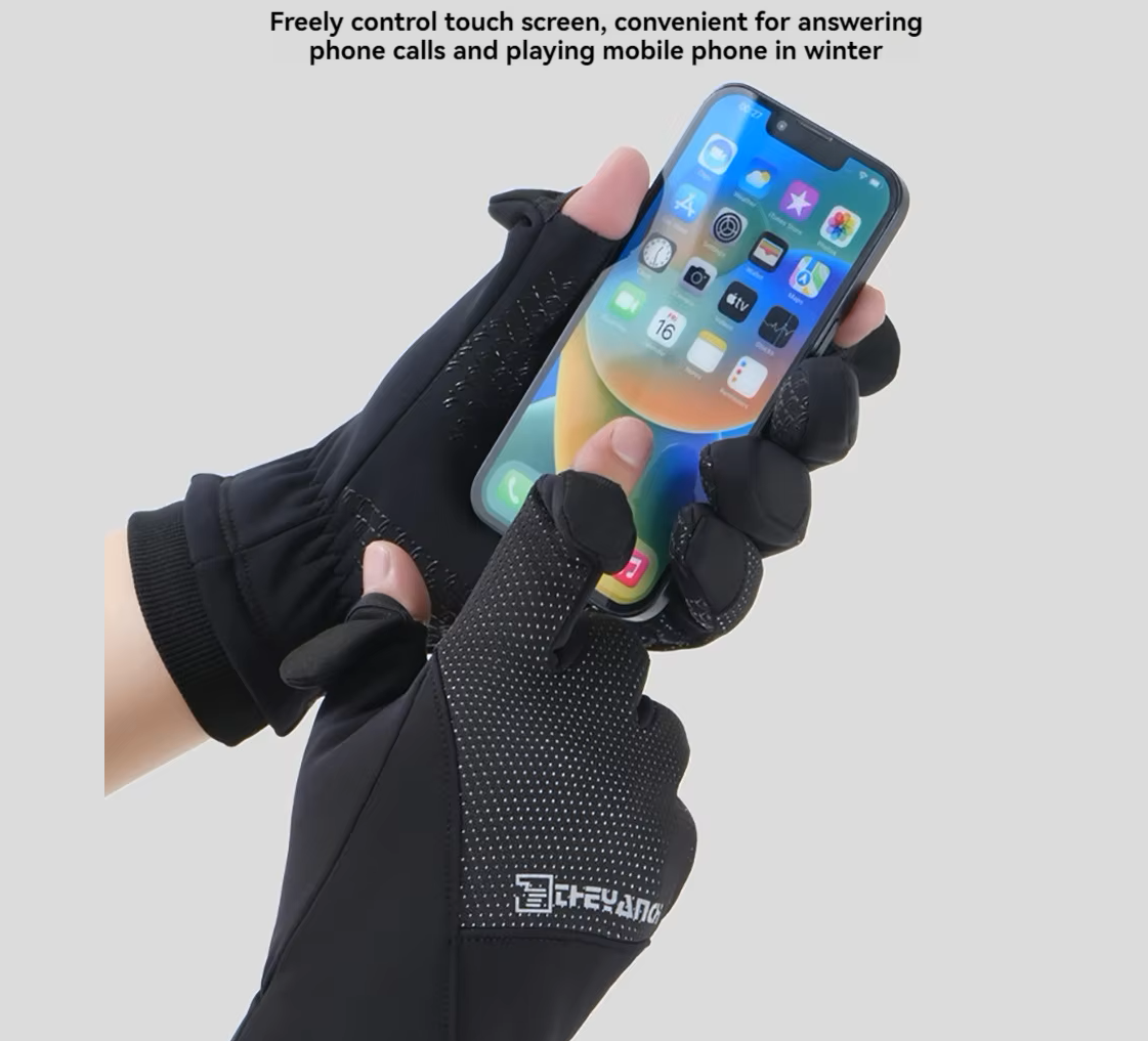 T2P Windproof Cold Weather Gloves | Water-Repellent Anti-Slip Thermal Gear