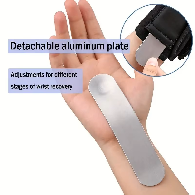 Dual-Splint Wrist Support Sleeve – Heavy-Duty Arm Compression & Hand Stabilizer for Active Wear