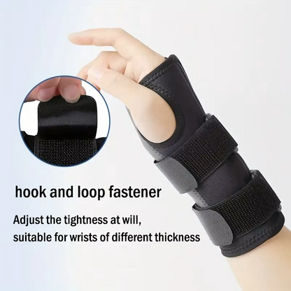 Dual-Splint Wrist Support Sleeve – Heavy-Duty Arm Compression & Hand Stabilizer for Active Wear