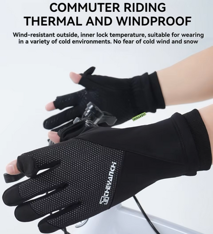 T2P Windproof Cold Weather Gloves | Water-Repellent Anti-Slip Thermal Gear