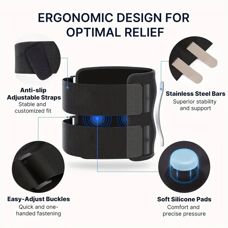 T2P Sciatica & Lower Back Pain Relief Knee Brace | Targeted Acupressure Support