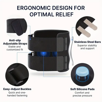 T2P Sciatica & Lower Back Pain Relief Knee Brace | Targeted Acupressure Support
