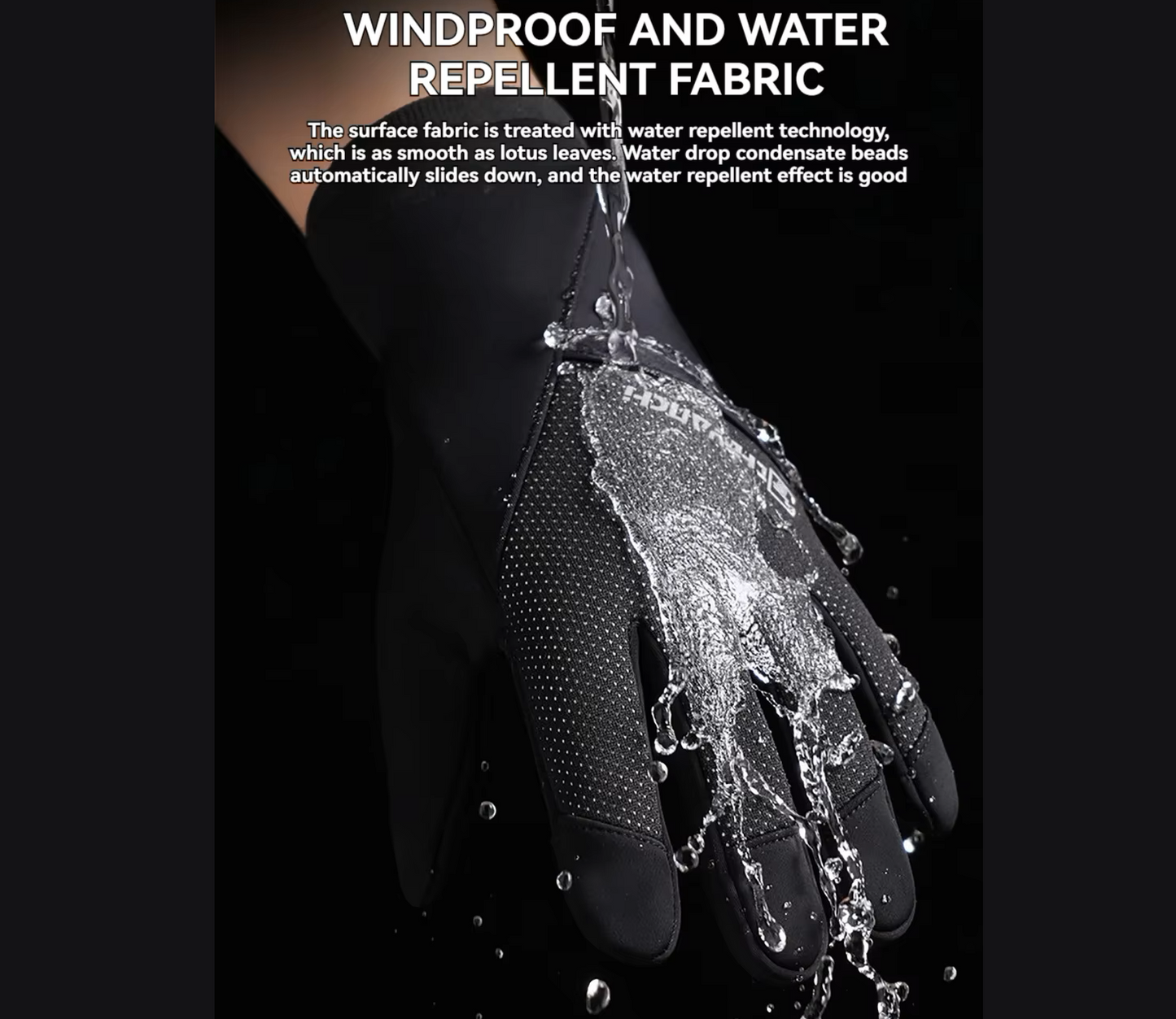 T2P Windproof Cold Weather Gloves | Water-Repellent Anti-Slip Thermal Gear
