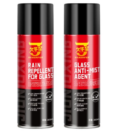 Jiuniuxing Rain Repellent & Anti-Fog Spray | 60-Day High-Visibility Glass Coating (300ML)