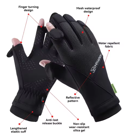 T2P Windproof Cold Weather Gloves | Water-Repellent Anti-Slip Thermal Gear