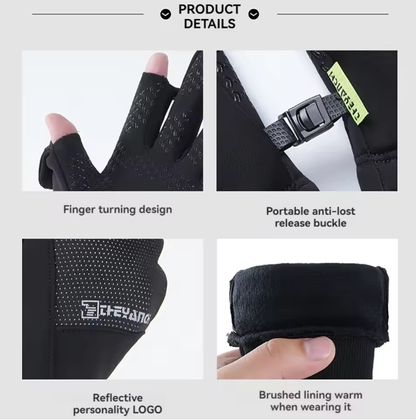T2P Windproof Cold Weather Gloves | Water-Repellent Anti-Slip Thermal Gear