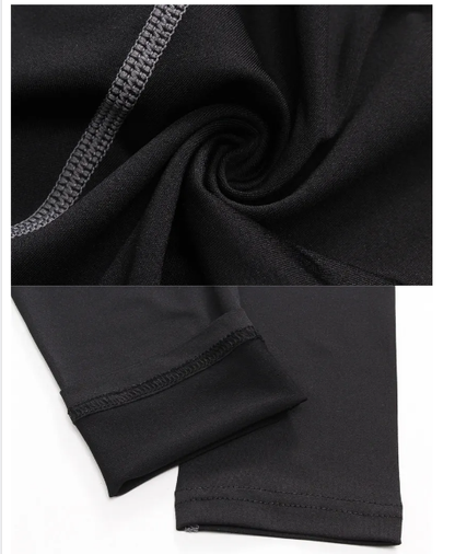 Thermal Compression Running Tights – Fleece-Lined Sports Leggings for Outdoor Performance