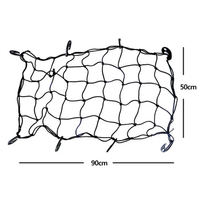 Large Bungee Cargo Net 80x47cm – 8 Adjustable Hooks Premium Latex