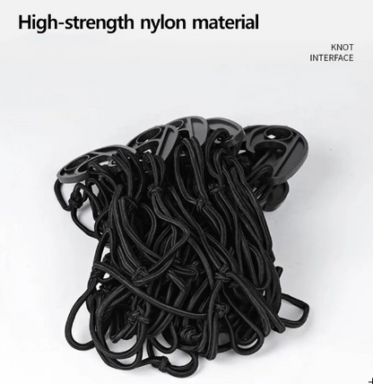 Large Bungee Cargo Net 80x47cm – 8 Adjustable Hooks Premium Latex