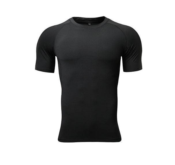Men's Compression Short Sleeve Top – Lightweight Quick-Dry Base Layer for Fitness & Athletic Training