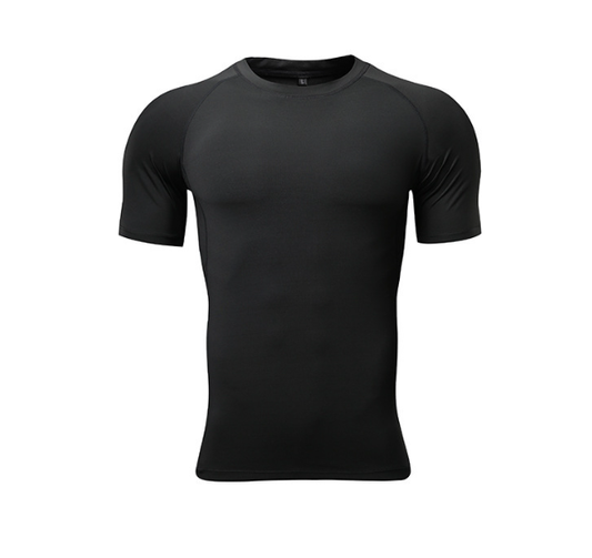 Men's Compression Short Sleeve Top – Lightweight Quick-Dry Base Layer for Fitness & Athletic Training