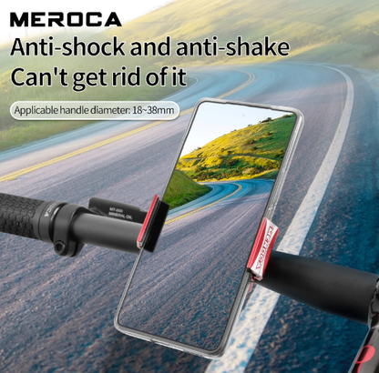 MEROCA Invisible Bicycle Phone Holder | Aluminum Alloy 360 Rotation Handlebar Mount for Bikes and Motorcycles