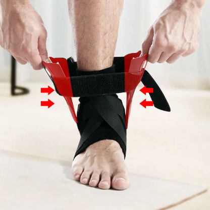 Pro-Hybrid Ankle Stabilizer | Rigid Plate & Spring Steel Support for High-Impact Sports