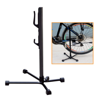 Tree-Shape Bicycle Maintenance Stand | Dual-Hook Vertical Storage & Repair Rack