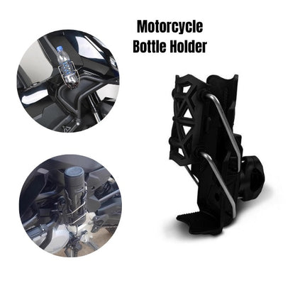 T2P Motorcycle Cup Holder | Auto-Clamp Handlebar Water Bottle Mount for Bicycles Prams and Wheelchairs