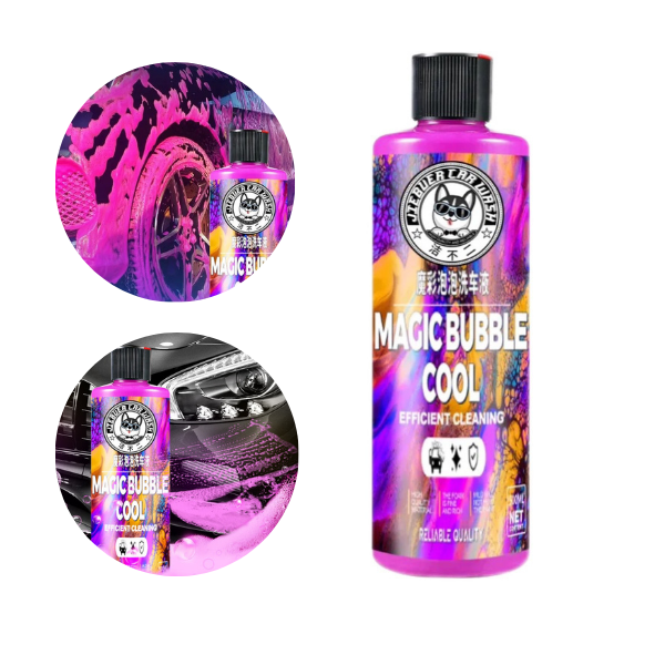 JIEBUER Highly Concentrated Foaming Car Wash Shampoo – Premium Pink Ultra-Suds Soap with Cherry Fragrance (550ml)