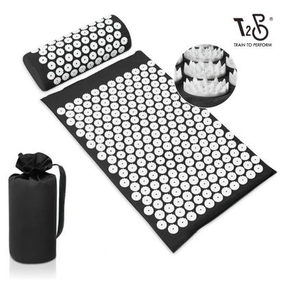 Premium Wellness Massage Mat & Pillow Set – High-Density Spike Yoga Mat for Body Relaxation & Muscle Tension Release