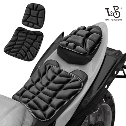 Motorcycle Seat Cushions Set of 2Pcs High-Density Memory Foam EVA 3D Breathable Anti-Skid Design