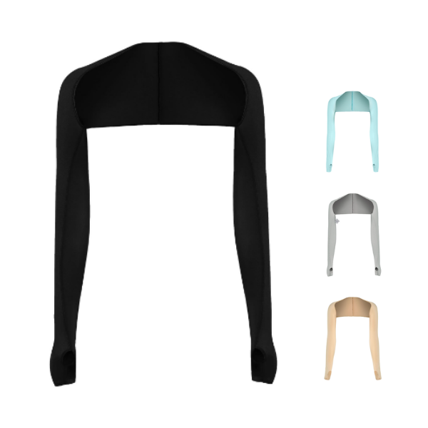 Anti-UV Cooling Shawl Arm Sleeves – 360° Sun Protection Shrug with Finger Holes