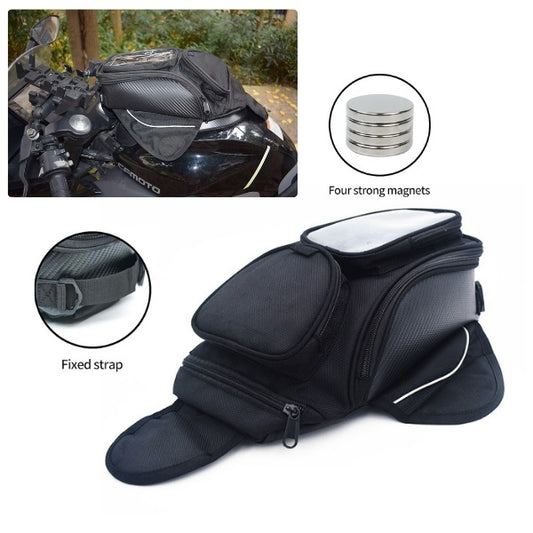 Magnetic Motorcycle Tank Bag – Heavy Duty Oxford with Phone Pocket