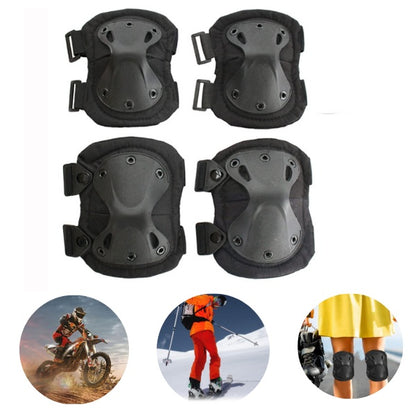 Ergonomic Knee & Elbow Guard Set – High-Impact Protection with Quick-Release Knobs