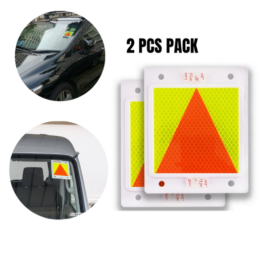 3M Diamond Grade Car P-Plates (2pcs) – High-Visibility Reflective Velcro Probation Plates for Class 3