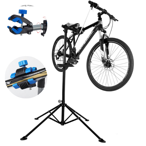 Heavy-Duty 360° Bicycle Repair Stand – Professional Adjustable Workshop Rack (50kg Capacity)