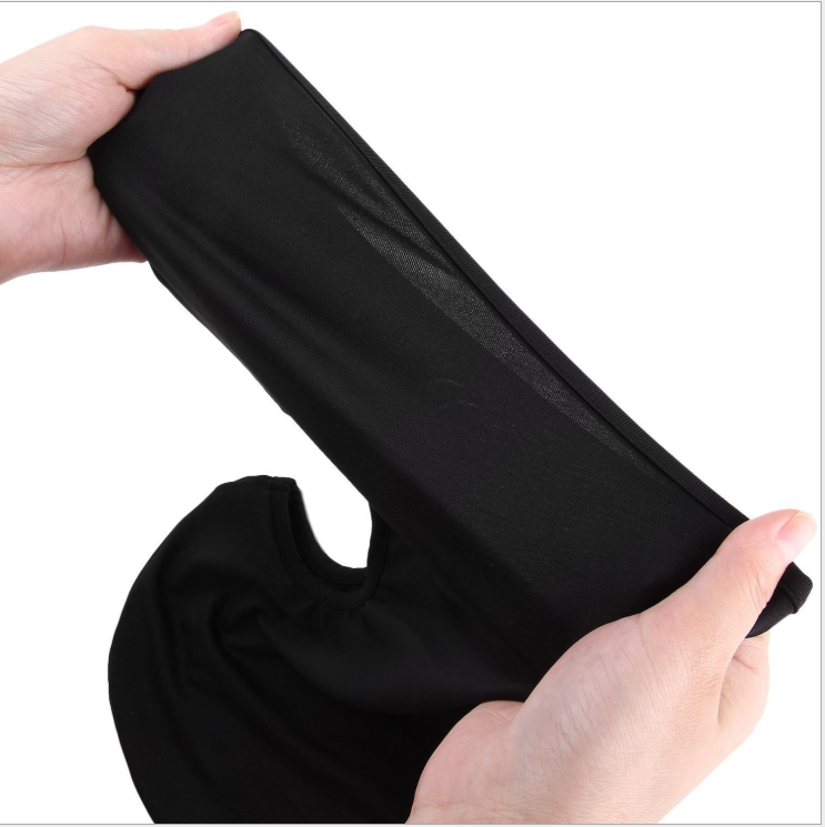 Breathable Black Balaclava Full Face Mask | UV Protection Motorcycle Helmet Liner | Cooling Riding Gear for Singapore Weather