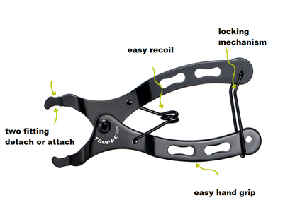 Toopre Professional Bicycle Chain Link Pliers – Quick-Link Assembly & Removal Tool
