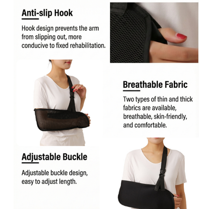 Professional Breathable Arm Sling | Ergonomic Shoulder Immobilizer for Rotator Cuff & Injury Recovery