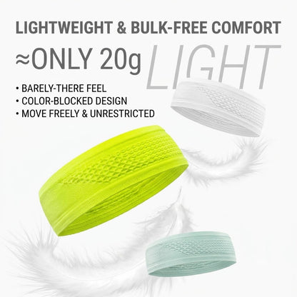 Sports Sweatband Wide Elastic Breathable Running Headband Gym Yoga Hairband Moisture Wicking