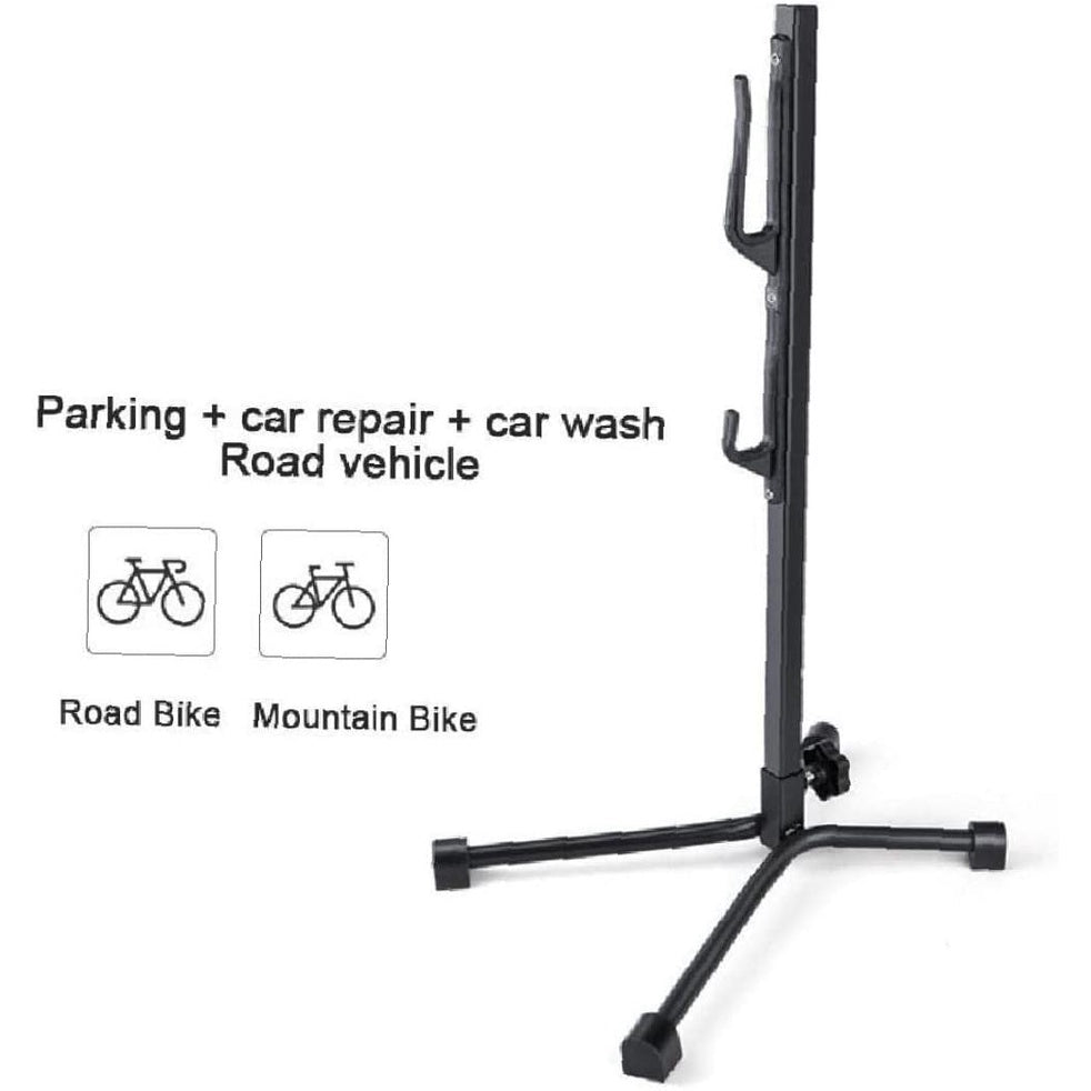 Tree-Shape Bicycle Maintenance Stand | Dual-Hook Vertical Storage & Repair Rack
