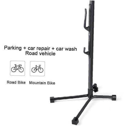 Tree-Shape Bicycle Maintenance Stand | Dual-Hook Vertical Storage & Repair Rack