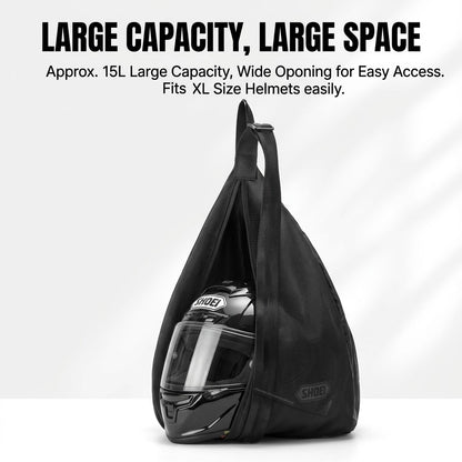 T2P Motorcycle Helmet Sling Bag 15L Large Capacity Reflective Riding Backpack